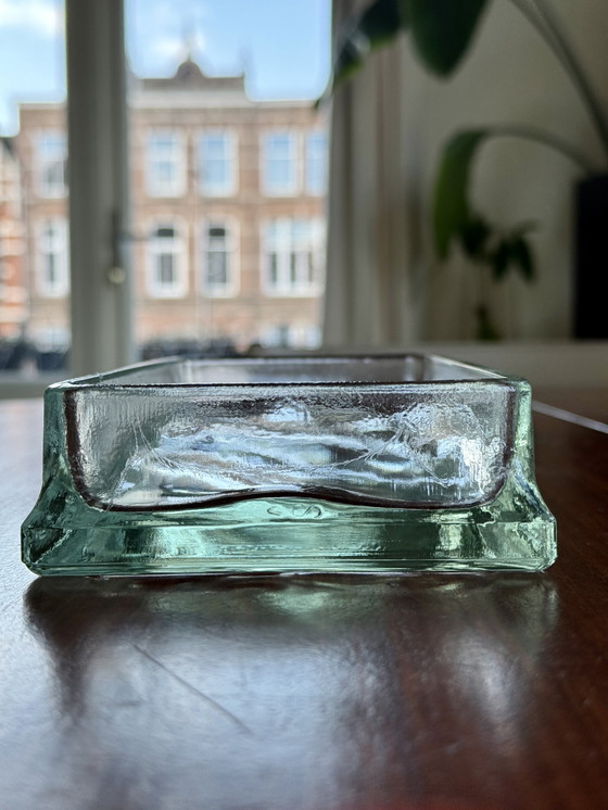 Image 1 of Vintage West Germany glazen schaal Le Corbusier & Perriand stijl – jaren 50