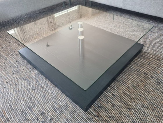 Mooie Moderne Salontafel – Glass, Wood (photo 2 of 5)