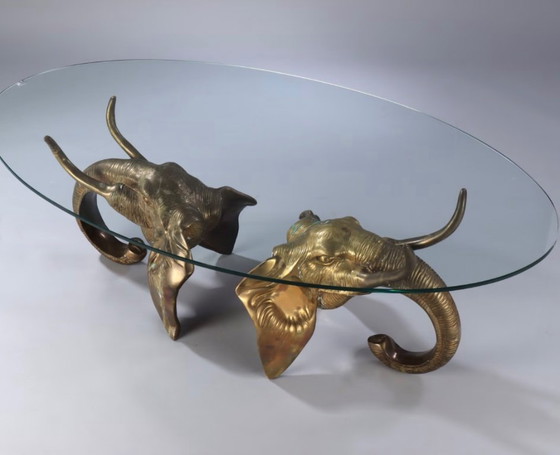 Image 1 of Olifant salontafel 1970's