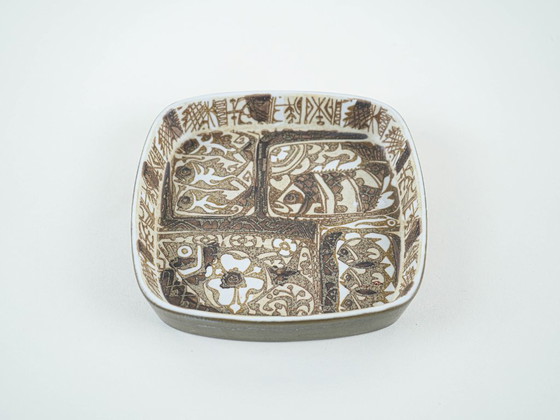 Ceramic bowl, Danish design, 1960s, manufacturer: Royal Copenhagen, Brown, Vintage (photo 4 of 10)
