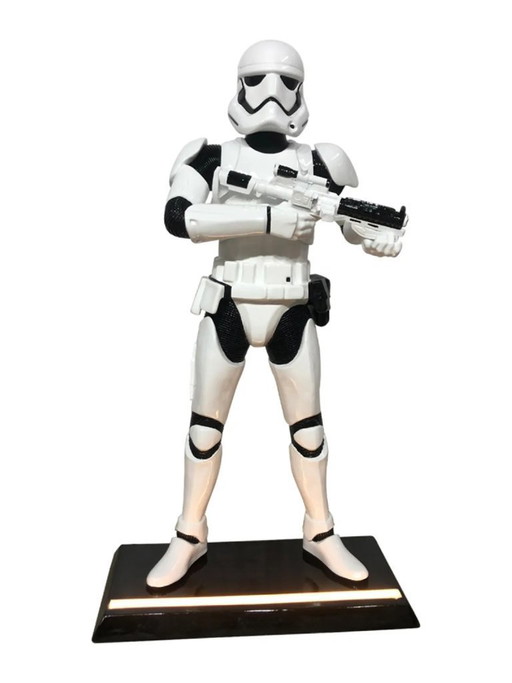 Escultura de fibra de vidrio - Personaje de cómic de héroe espacial - Blanco