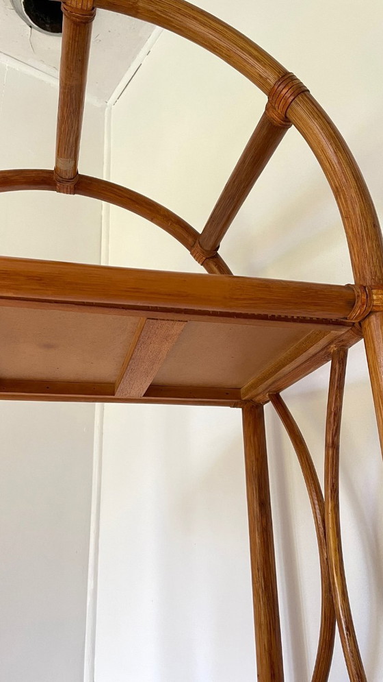 Image 1 of Etagere Osier Bambou Vintage