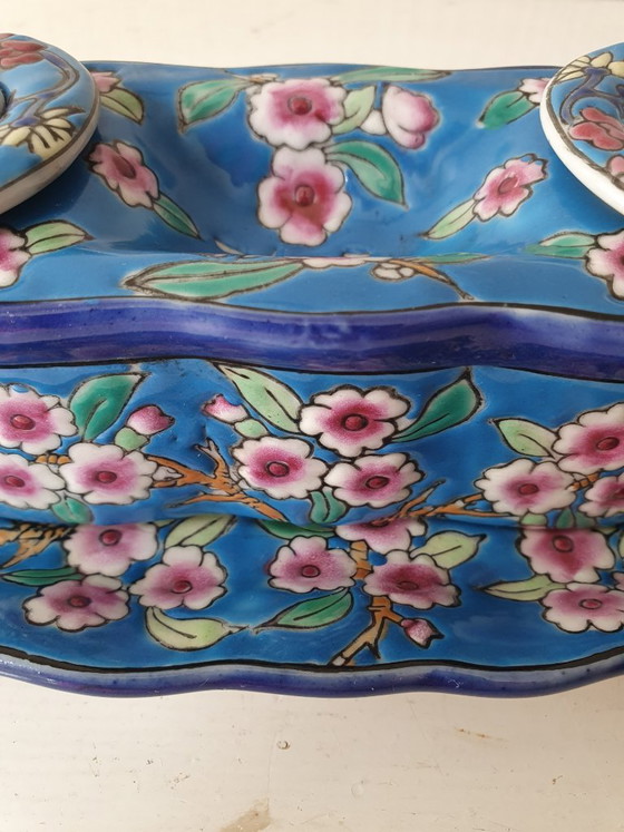 Art Déco Tintenfass Boch Frères Keramis - Émaux De Louvière – Emaux de Louvière, Dekorative Objekte, Ceramic (photo 7 of 10)