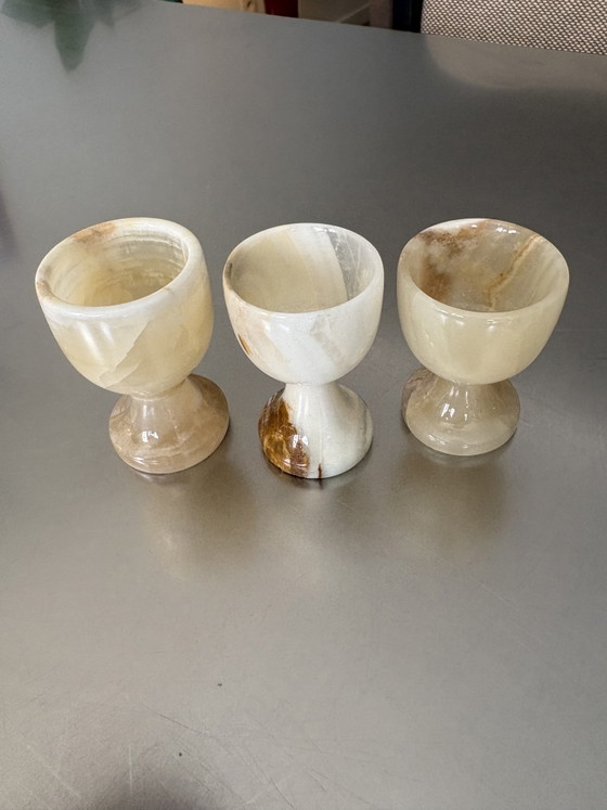 Vintage Egg Cups – Kitchen accessories, Marble (photo 2 of 5)