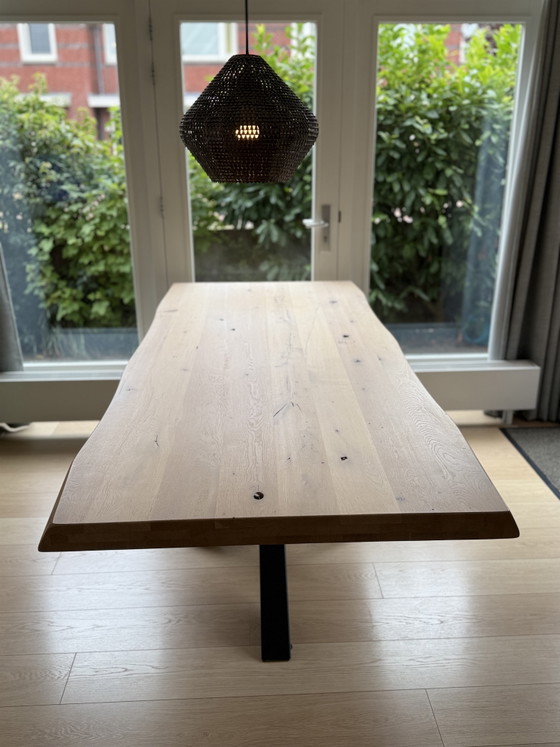 Prachtige Gardo Boomstamtafel 240 Cm + 6 Luxe Contiro Stoelen – Als Nieuw! – Eetkamerset, Wood (photo 14 of 15)