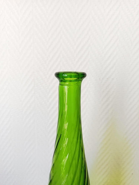 Image 1 of Large vintage Empoli glass decanter