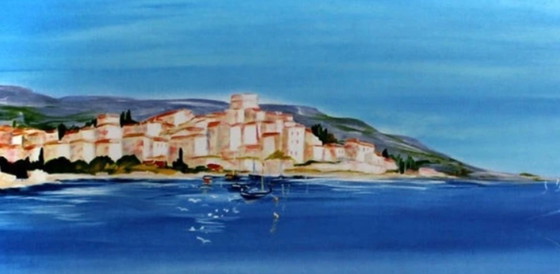 Image 1 of Anne Marie Briante: "Le pêcheur".  Litografia a colori, firmata e numerata a mano.