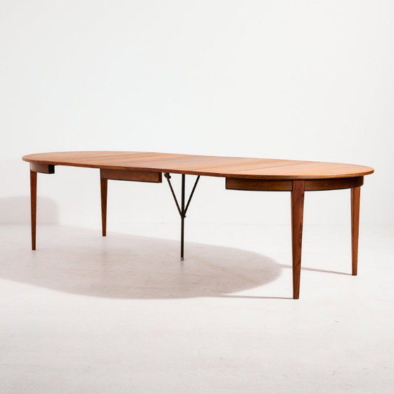 Image 1 of MK10436 Model 55 restored rosewood dining table by Gunni Omann for Omann Jun