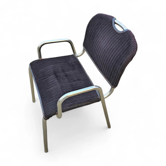 4 x black upholstery Castiglietta dining Chairs by Castiglioni for Zanotta / Italy 1960s (photo 13 of 26)