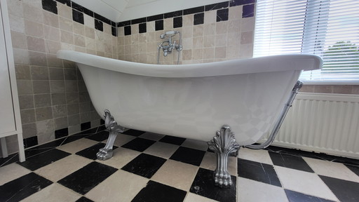 Classic clawfoot bathtub