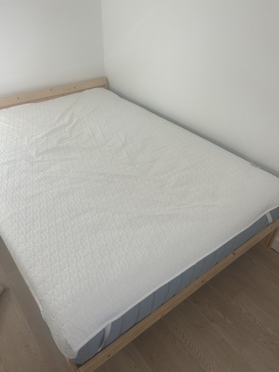 Image 1 of IKEA bed, mattress and cover