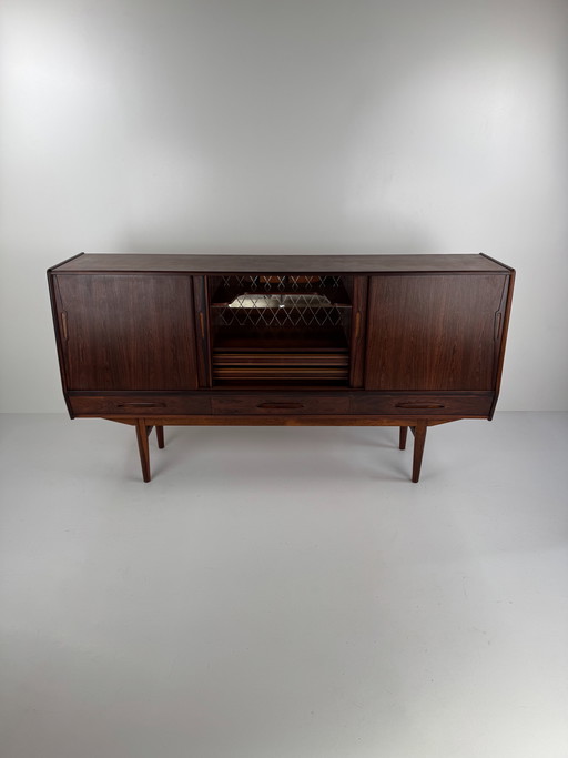 Ærthøj Jensen & Mølholm Rosewood Sideboard – Danish Craftsmanship with Hidden Bar