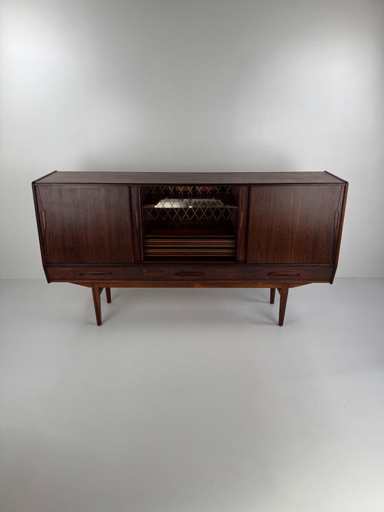 Image 1 of Ærthøj Jensen & Mølholm Rosewood Sideboard – Danish Craftsmanship with Hidden Bar