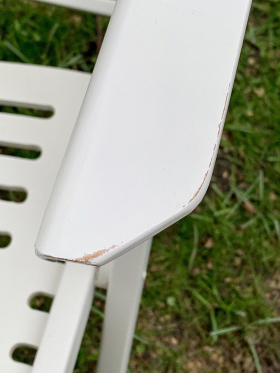 Image 1 of 2 sedie pieghevoli Rex bianche, modello Lounge, Nico Kralj, 1952