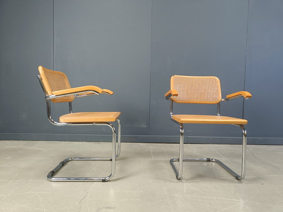 Image 1 of Set of 4 vintage Marcel Breuer style armchairs, made in italy, 1970s