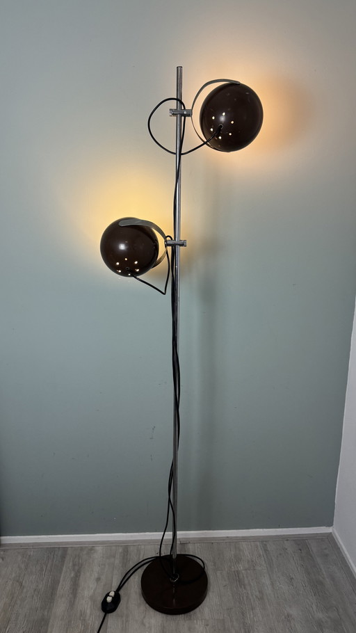 Vintage 70s space age brown bulb floor lamp bulb