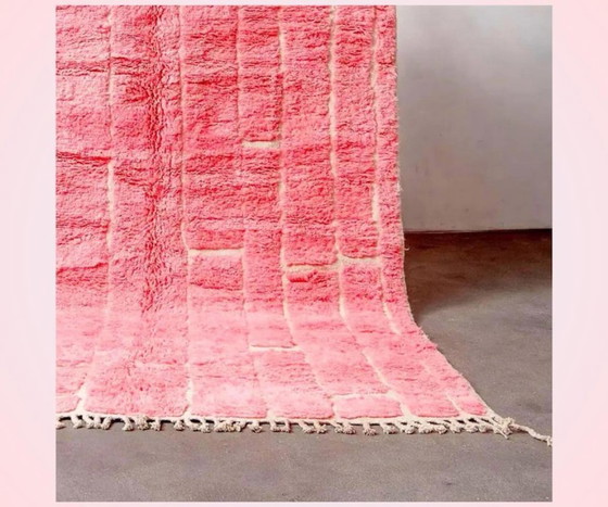 Image 1 of Tappeto berbero artigianale marocchino rosa, 200 cm x 300 cm