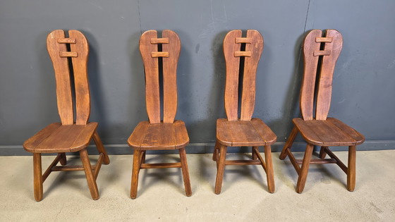 Image 1 of Vintage eetkamerstoelen van Depuydt, België, jaren 60.