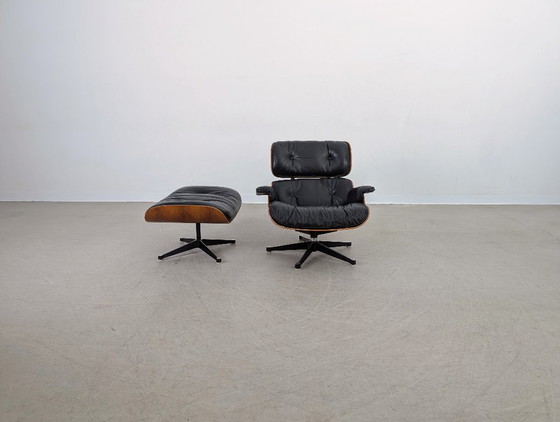 Image 1 of Charles & Ray Eames Lounge chair Miller Ottoman rosewood