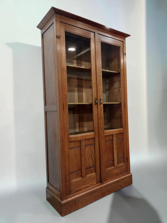Image 1 of Vitrina/librería antigua para porcelana, Escuela de Ámsterdam.