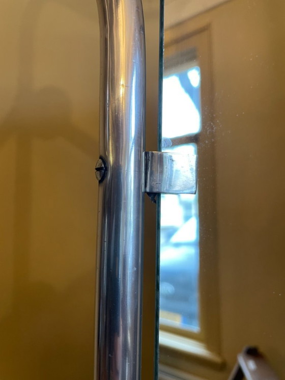 Image 1 of Wall coat rack Coat rack with mirror Vintage 1950s French