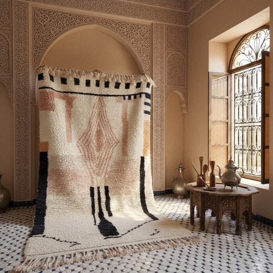 Image 1 of Natural wool Moroccan rug 200cmx300cm