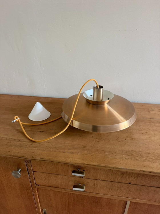 Lampada a sospensione vintage danese in rame - lampada multistrato, Danish design, Lampade a sospensione (foto 7 di 9)
