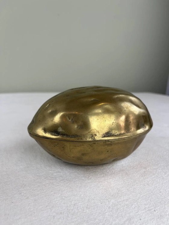 Vecchia noce in ottone – Ciotole, Brass, Vintage (photo 4 of 9)