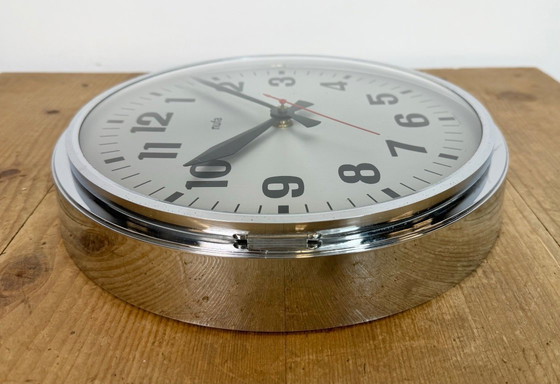 Image 1 of Reloj de pared eléctrico antiguo de NUFA, década de 1960.