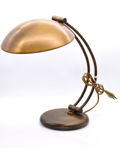 Bauhaus Brass Desk Lamp - Pieter-Jozef De Jaeck for Massive, 1970s