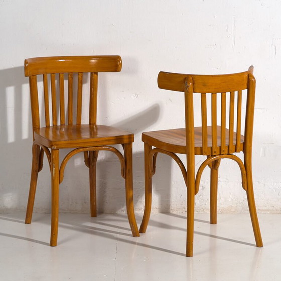 Set of antique Bistro chairs (c.1920). Set of 2 pieces #5 – Dining chairs (photo 7 of 40)