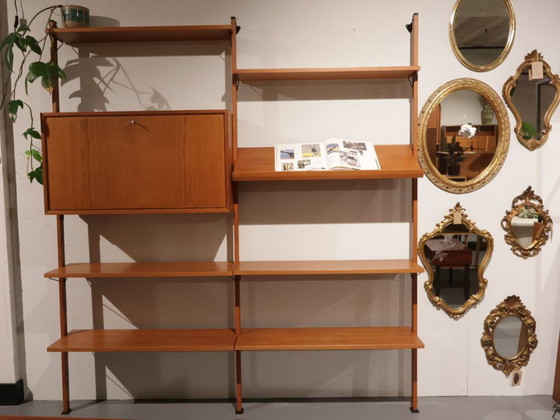 Image 1 of Vintage Wandsysteem Olof Pira Sweden Teak