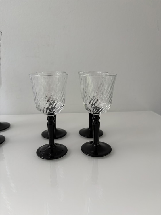 Image 1 of Vintage 70’s/80’s Luminarc France champagneflutes en digestiefglaasjes