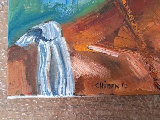 Image 1 of Laurent CHIMENTO - Délia, daughter of the sea - Artist's painting