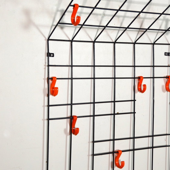 Image 1 of Wire Coat Rack by Karl Fichtel for Drahtwerke Erlau Vintage 1950s