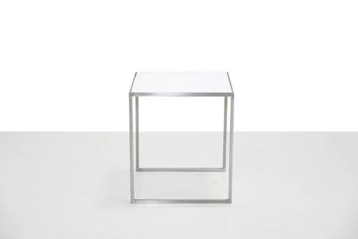Beistelltisch im Vintage-Stil im dänischen Design aus Chrom und Plexiglas – bijzettafels, Metal, Chrome (photo 2 of 6)