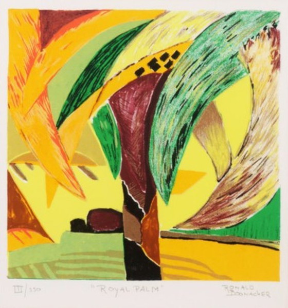 Image 1 of Ronald Boonacker ---Farbsiebdruck --Royal Palm