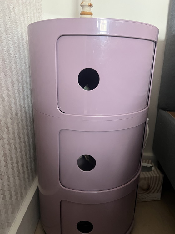 Image 1 of Kartell cabinet with 3 compartments