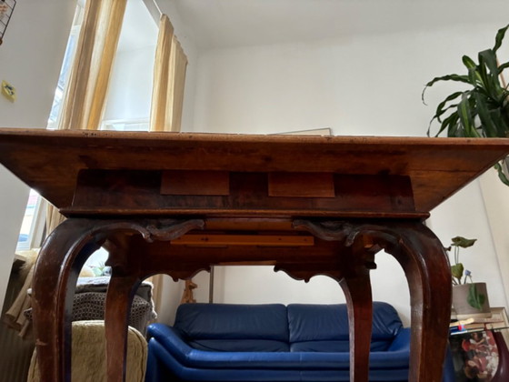 Barocker Schachtisch – Esstische, Holz (photo 3 of 8)