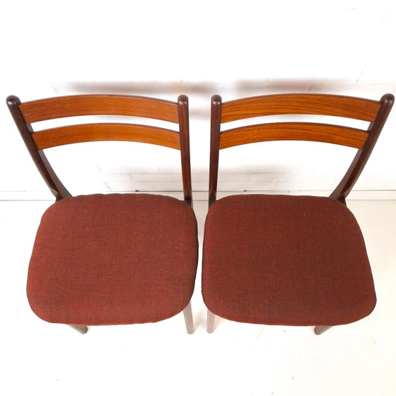 Image 1 of Lot de 6 chaises de salle à manger vintage, design danois des années 1970