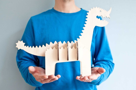 Image 1 of Das Monster – ein Holzornament, hergestellt in Italien von Ulap Design