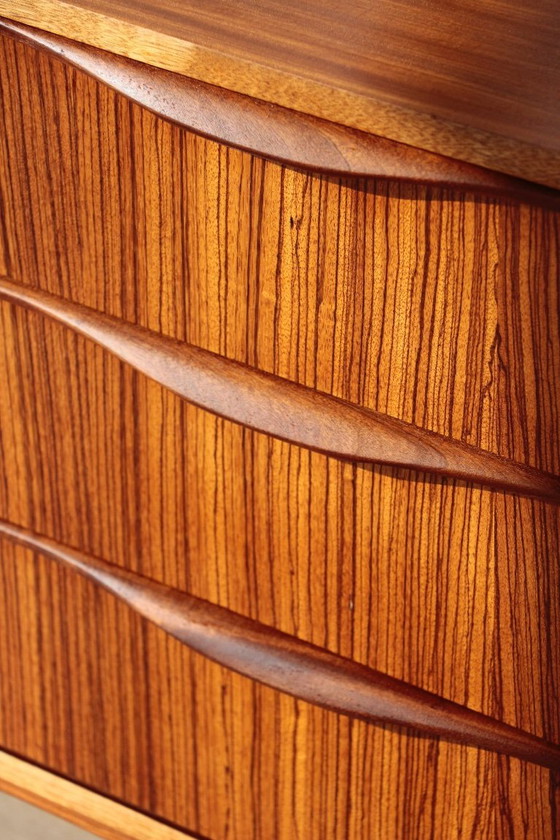 Image 1 of Credenza vintage in teak e zebrano – Elliots of Newbury, anni '60