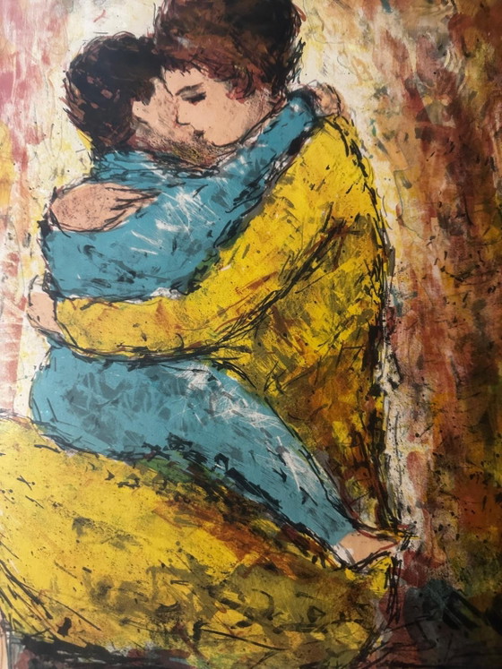 Bertoldot Taubert (1915–1974), Mutter und Kind, Lithografie, signiert EA 23/25, gerahmt (photo 9 of 14)