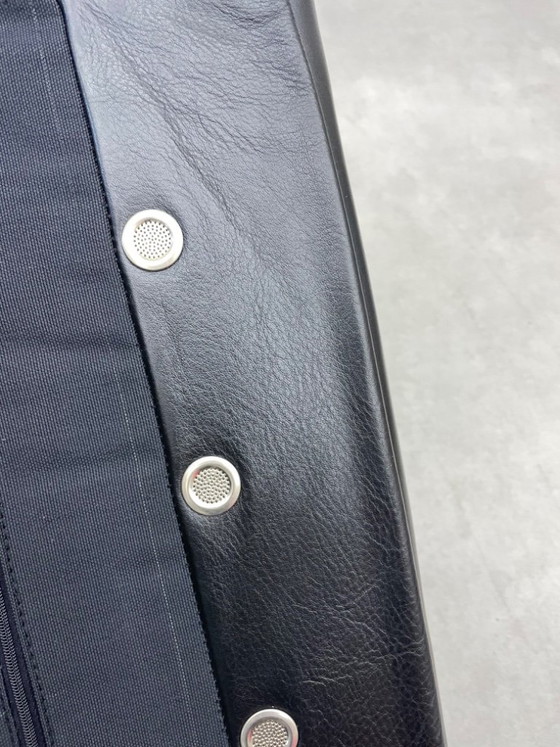 Image 1 of Minimalist Vintage Design Sofa (black leather)