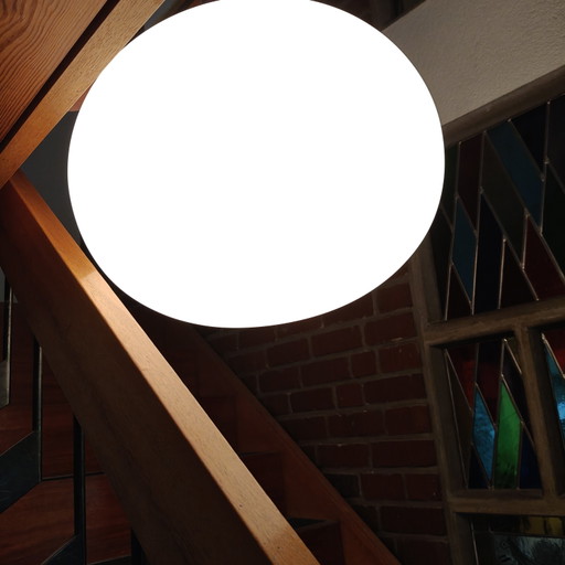 Lampada da soffitto grande Vistosi in vetro di Murano satinato – 42 cm – Made in Italy