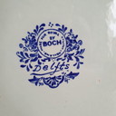 Delfter Blau Wandteller von Royal Sphinx mit Yacht Bild