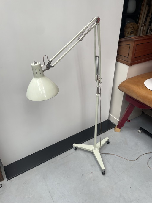 Hala Bureaulam Verrijdbaar, Jaren 70 – vloerlampen, Metal, Chrome (photo 2 of 10)