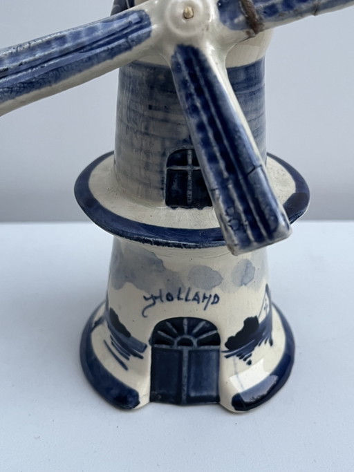 Delft Blue Windmill 8cm Wide 13cm High