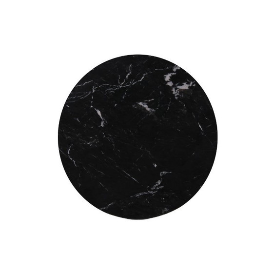 Image 1 of Black marble coffee tables, set of 2