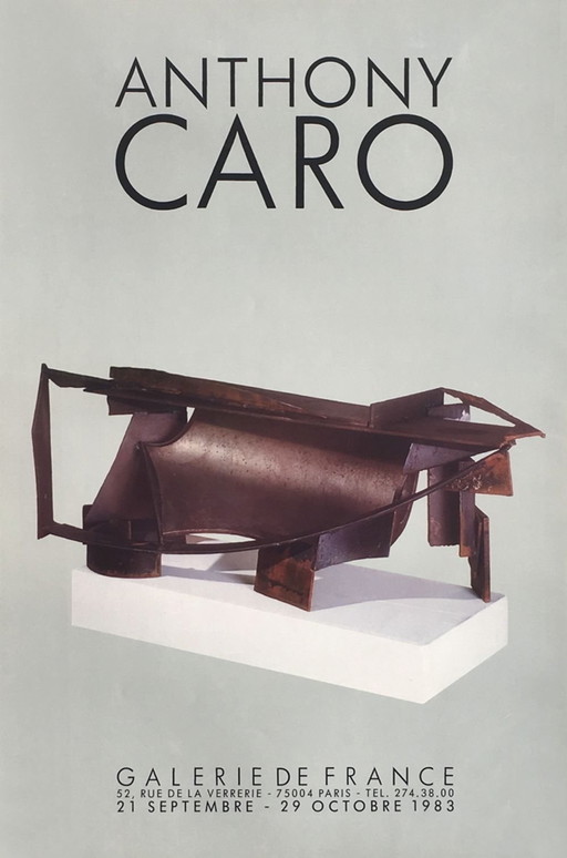 Anthony CARO Expo 83 – Plakat der Galerie de France 1983